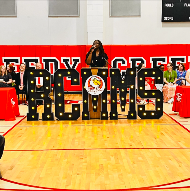  Speaker at the 8th Grade Recognition Ceremony